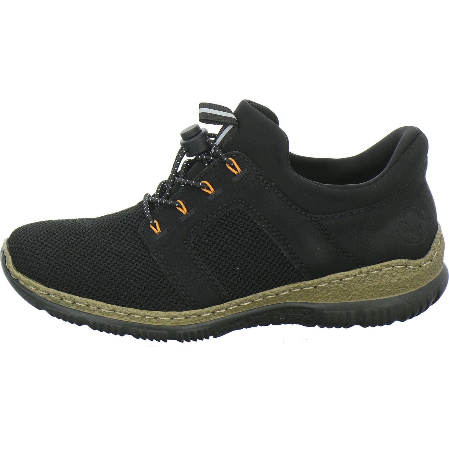 Rieker Schnürhalbschuhe Schwarz