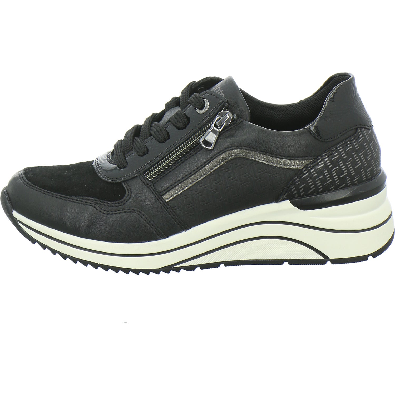 Remonte Schnürhalbschuhe Schwarz