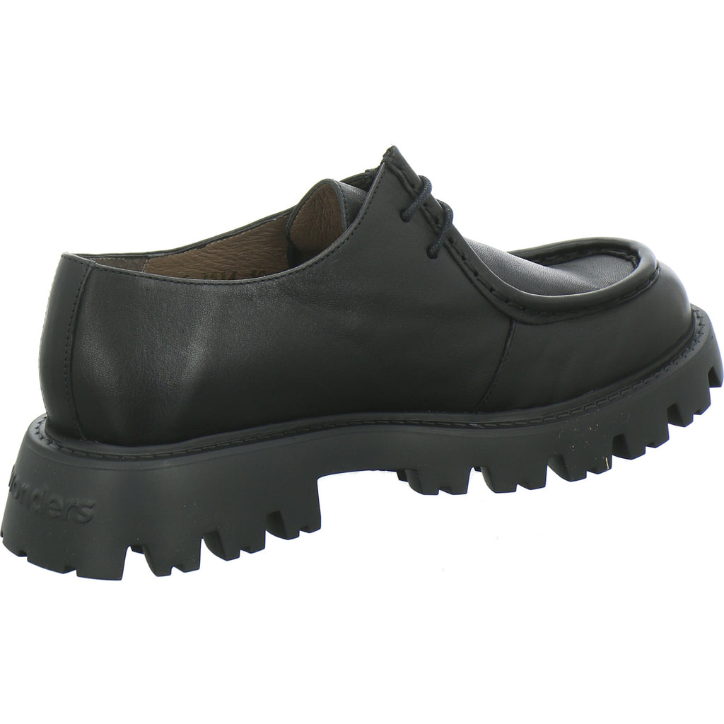 Wonders Schnürhalbschuhe Schwarz