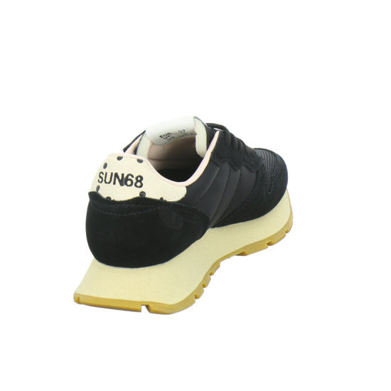 SUN68 Ally Vintage Schnürhalbschuhe Schwarz-kombi - 360° Ansicht