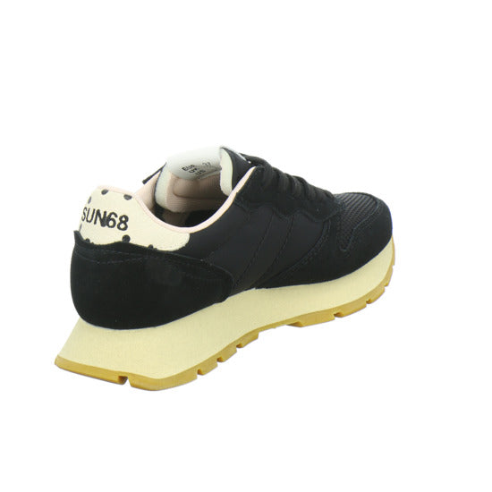SUN68 Ally Vintage Schnürhalbschuhe Schwarz-kombi - 360° Ansicht