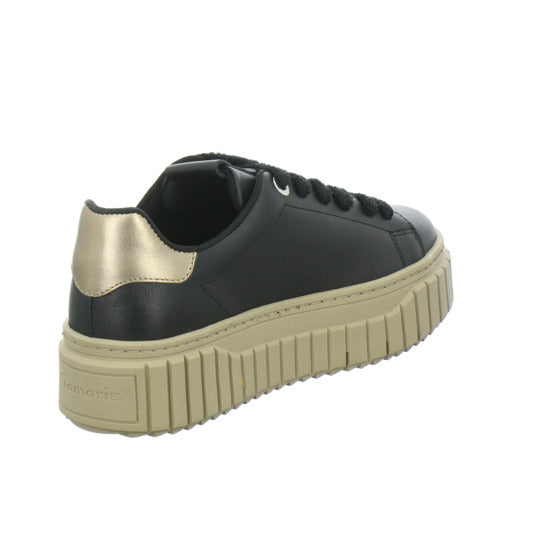 Tamaris Schnürhalbschuhe Schwarz-kombi