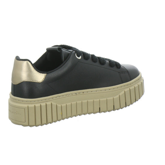 Tamaris Schnürhalbschuhe Schwarz-kombi