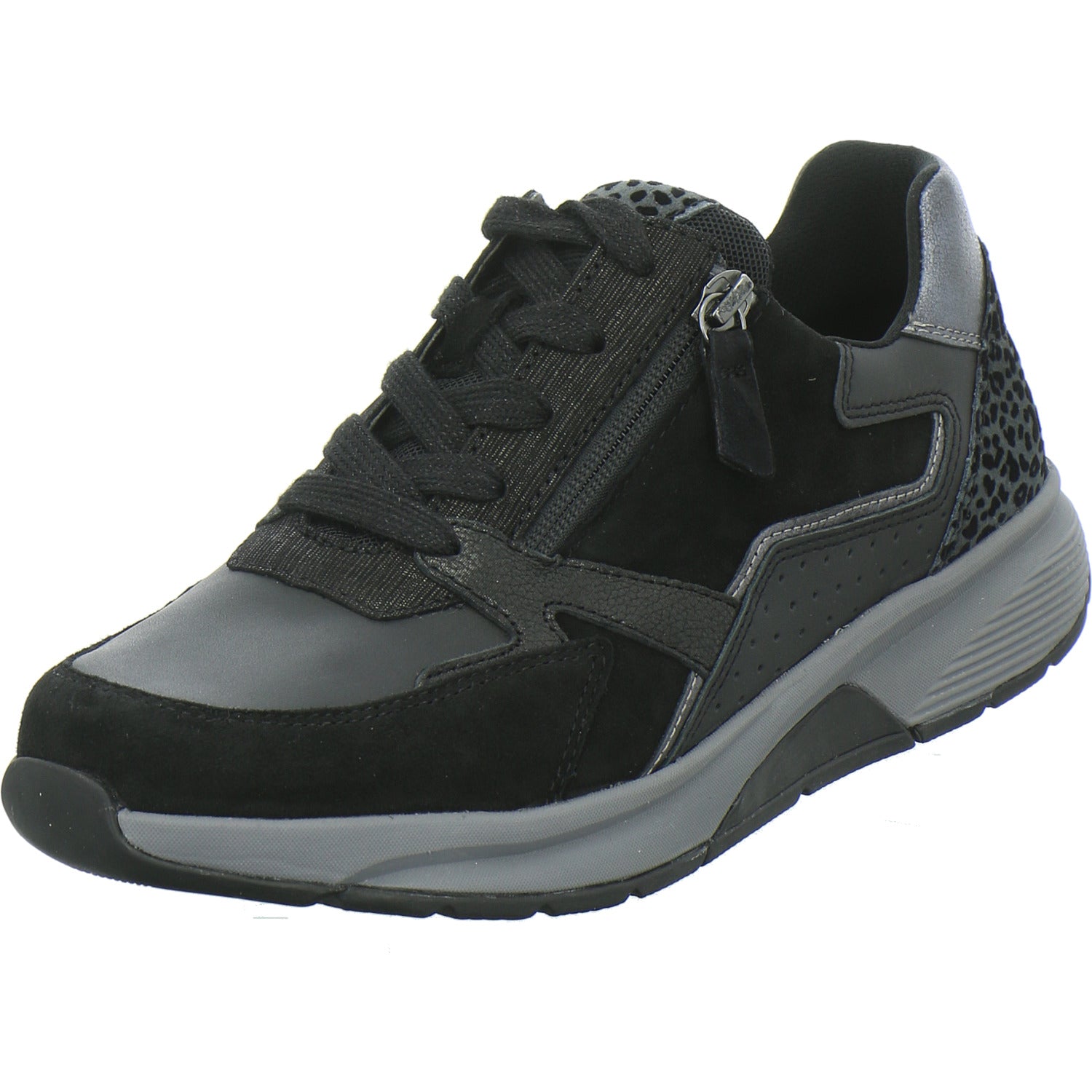 Gabor Comfort Sneaker Damen Rolling Soft Schwarz-kombi