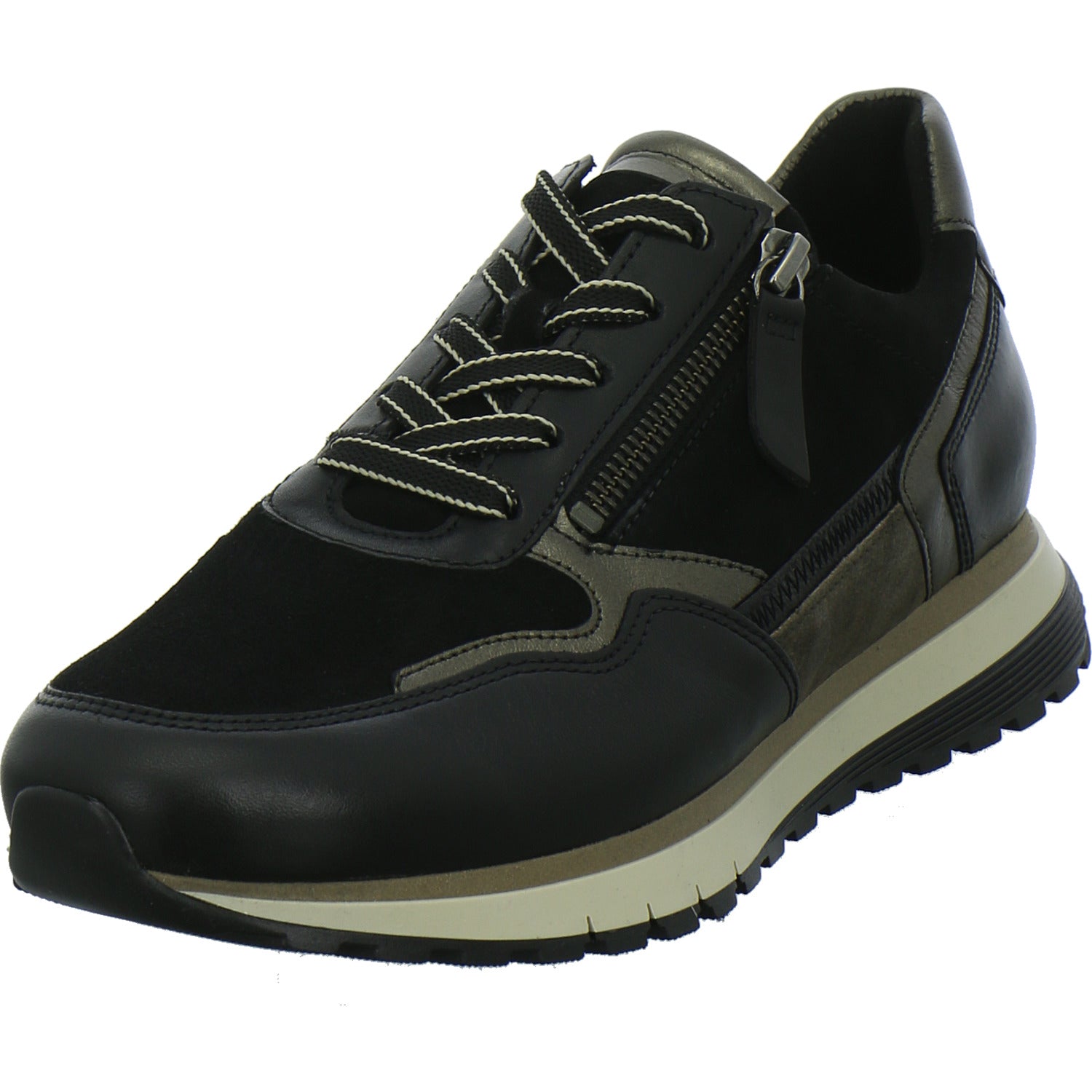 Gabor Comfort Schnürhalbschuhe Schwarz-kombi