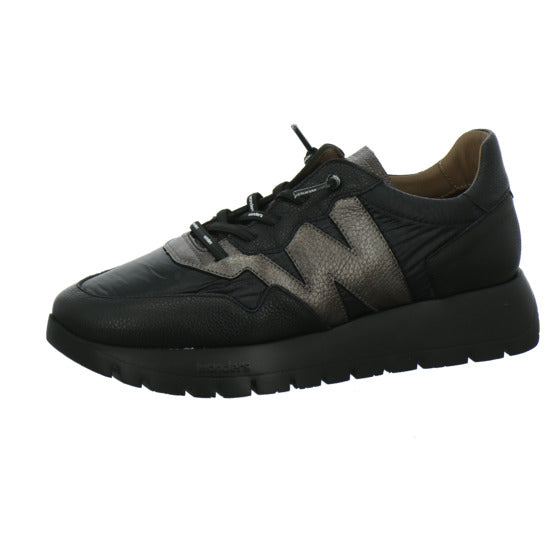 Wonders Schnürhalbschuhe Schwarz-kombi