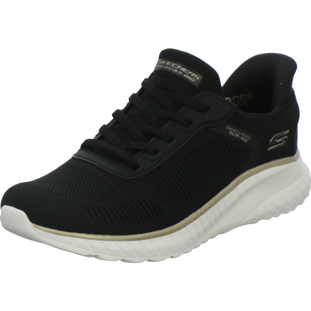 Skechers Sneaker Damen SLIP INS BOBS Schwarz-kombi