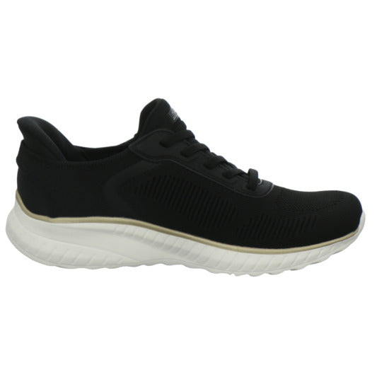 Skechers Sneaker Damen SLIP INS BOBS Schwarz-kombi