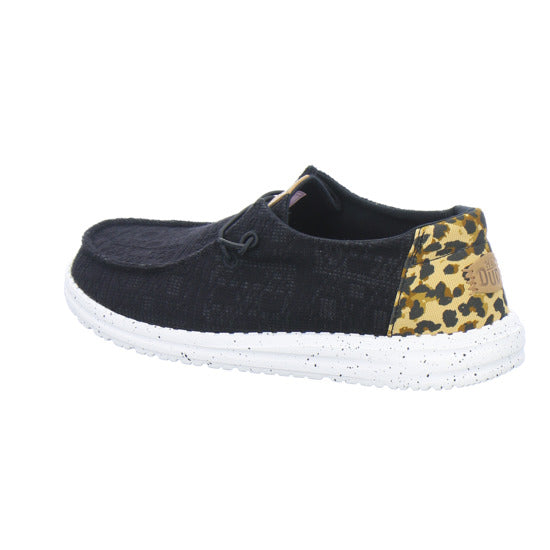 Hey Dude Sneaker Damen Wendy Wildcat Schwarz-kombi