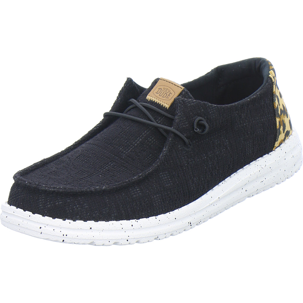 Hey Dude Sneaker Damen Wendy Wildcat Schwarz-kombi
