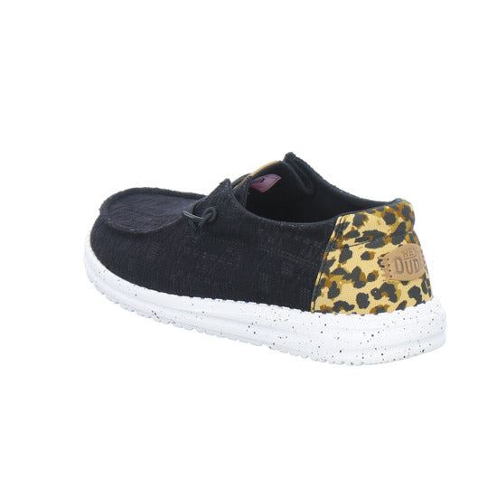 Hey Dude Sneaker Damen Wendy Wildcat Schwarz-kombi