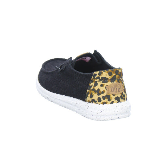 Hey Dude Sneaker Damen Wendy Wildcat Schwarz-kombi