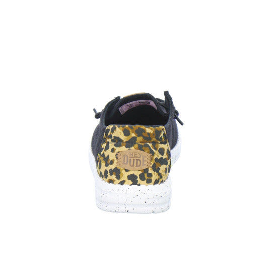 Hey Dude Sneaker Damen Wendy Wildcat Schwarz-kombi