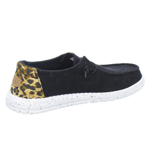 Hey Dude Sneaker Damen Wendy Wildcat Schwarz-kombi
