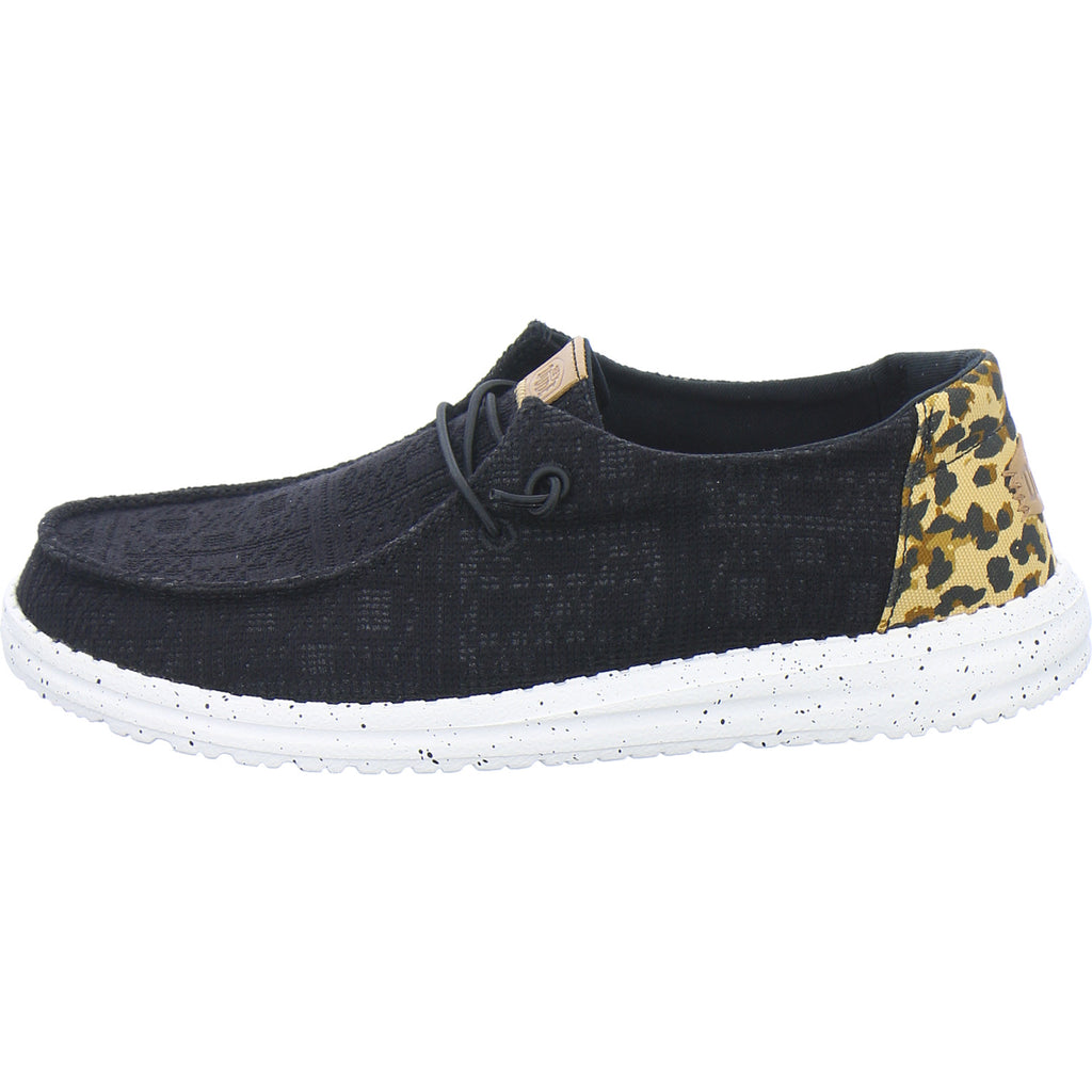 Hey Dude Sneaker Damen Wendy Wildcat Schwarz-kombi