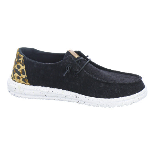 Hey Dude Sneaker Damen Wendy Wildcat Schwarz-kombi