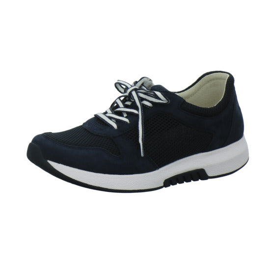 Gabor Comfort Rolling Soft Schnürhalbschuhe Dunkelblau - 360° Ansicht