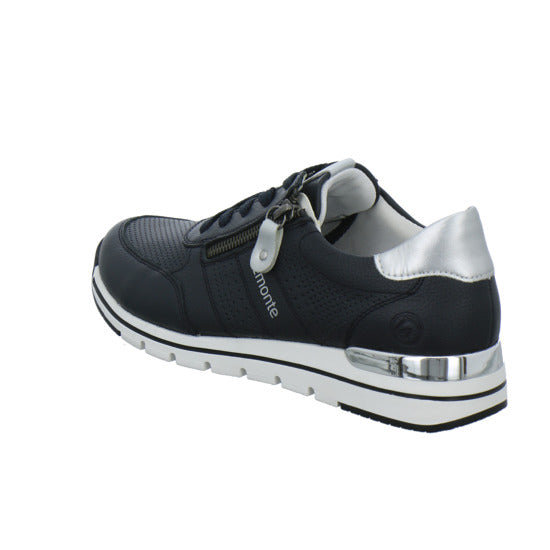 Remonte Schnürhalbschuhe Dunkelblau - 360° Ansicht