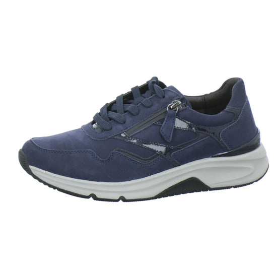 Gabor Comfort Rolling Soft Schnürhalbschuhe Dunkelblau - 360° Ansicht