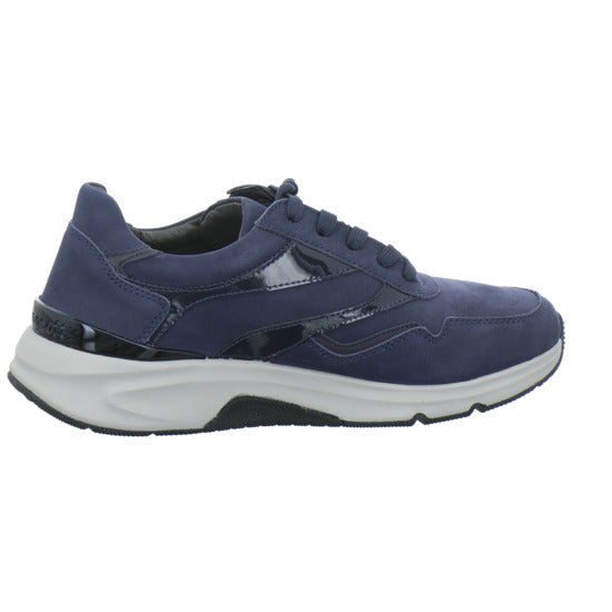 Gabor Comfort Rolling Soft Schnürhalbschuhe Dunkelblau - 360° Ansicht