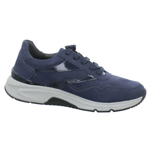 Gabor Comfort Rolling Soft Schnürhalbschuhe Dunkelblau - 360° Ansicht