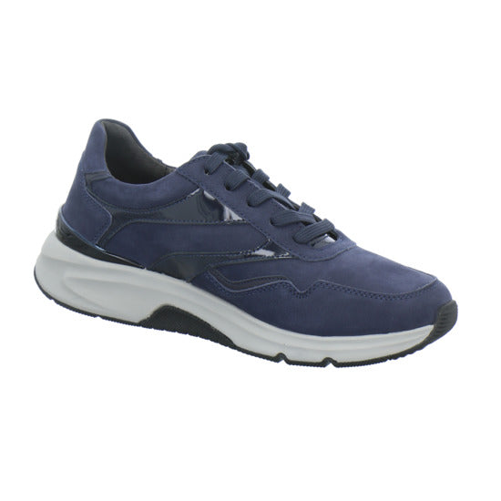 Gabor Comfort Rolling Soft Schnürhalbschuhe Dunkelblau - 360° Ansicht