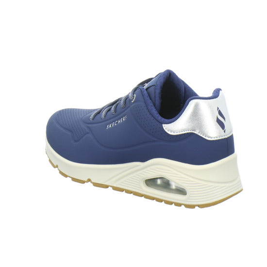 Skechers UNO SHIMMER AWAY Schnürhalbschuhe Dunkelblau - 360° Ansicht
