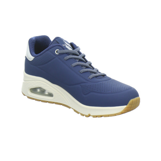 Skechers UNO SHIMMER AWAY Schnürhalbschuhe Dunkelblau - 360° Ansicht
