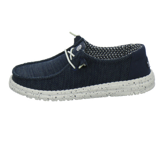 Hey Dude Wendy Stretch Socks Schnürhalbschuhe Dunkelblau - 360° Ansicht