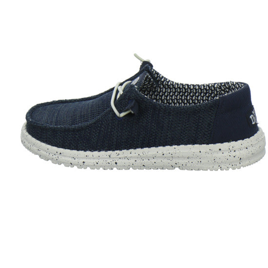 Hey Dude Wendy Stretch Socks Schnürhalbschuhe Dunkelblau - 360° Ansicht