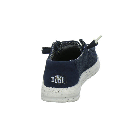 Hey Dude Wendy Stretch Socks Schnürhalbschuhe Dunkelblau - 360° Ansicht
