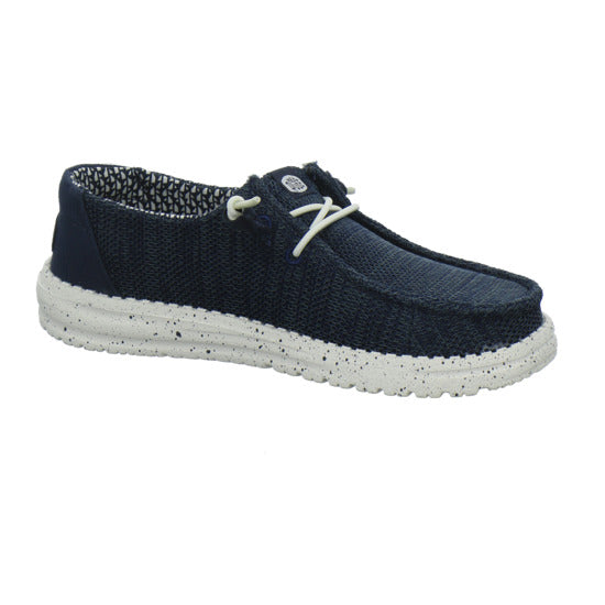 Hey Dude Wendy Stretch Socks Schnürhalbschuhe Dunkelblau - 360° Ansicht