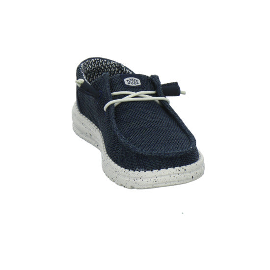 Hey Dude Wendy Stretch Socks Schnürhalbschuhe Dunkelblau - 360° Ansicht