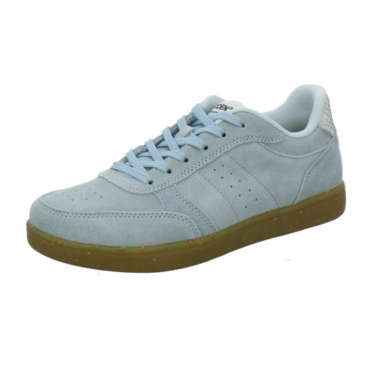 Woden Bjork Suede Schnürhalbschuhe Hellblau - 360° Ansicht