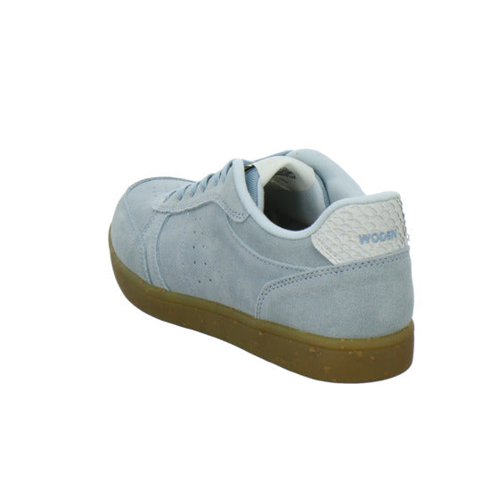 Woden Bjork Suede Schnürhalbschuhe Hellblau - 360° Ansicht