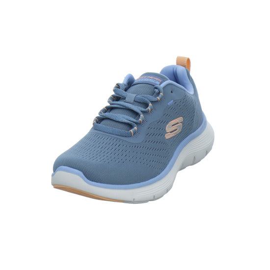 Skechers FLEX APPEAL Schnürhalbschuhe Hellblau - 360° Ansicht