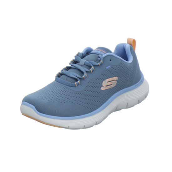 Skechers FLEX APPEAL Schnürhalbschuhe Hellblau - 360° Ansicht