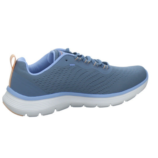 Skechers FLEX APPEAL Schnürhalbschuhe Hellblau - 360° Ansicht