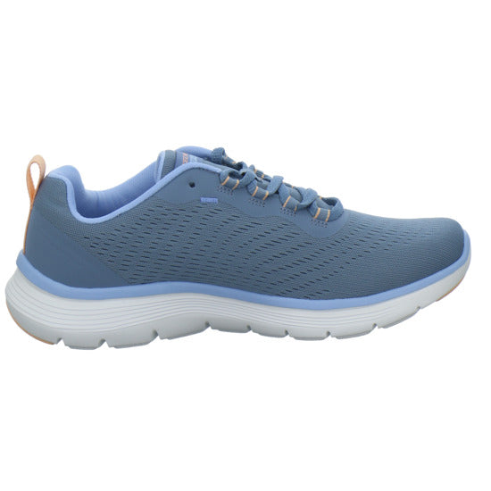 Skechers FLEX APPEAL Schnürhalbschuhe Hellblau - 360° Ansicht