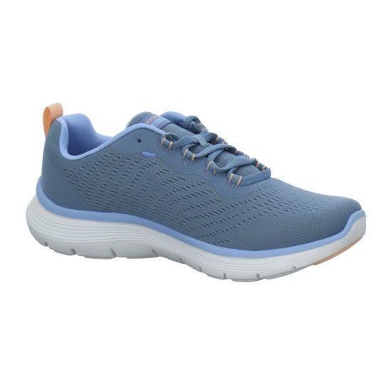 Skechers FLEX APPEAL Schnürhalbschuhe Hellblau - 360° Ansicht