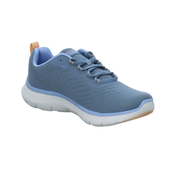 Skechers FLEX APPEAL Schnürhalbschuhe Hellblau - 360° Ansicht