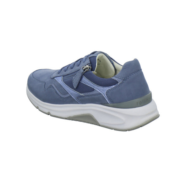 Gabor Comfort Rolling Soft Schnürhalbschuhe Hellblau - 360° Ansicht