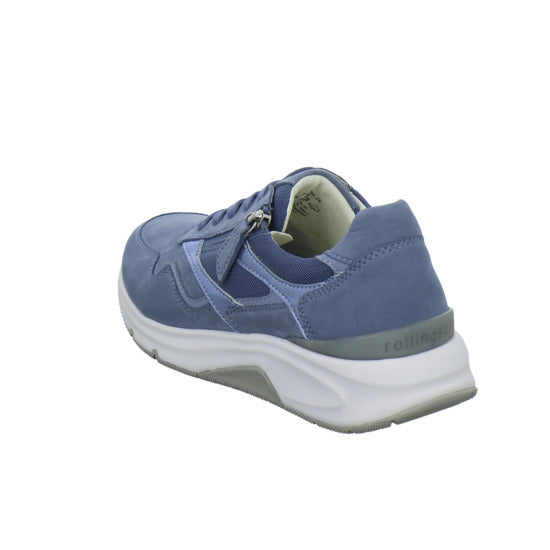 Gabor Comfort Rolling Soft Schnürhalbschuhe Hellblau - 360° Ansicht