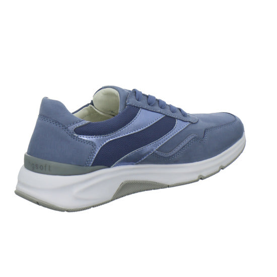 Gabor Comfort Rolling Soft Schnürhalbschuhe Hellblau - 360° Ansicht