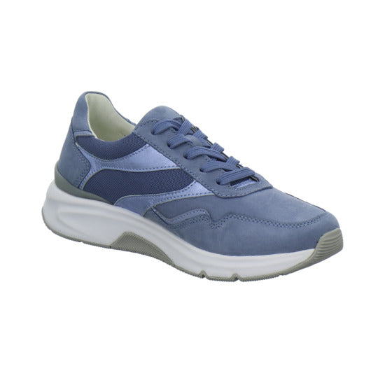 Gabor Comfort Rolling Soft Schnürhalbschuhe Hellblau - 360° Ansicht