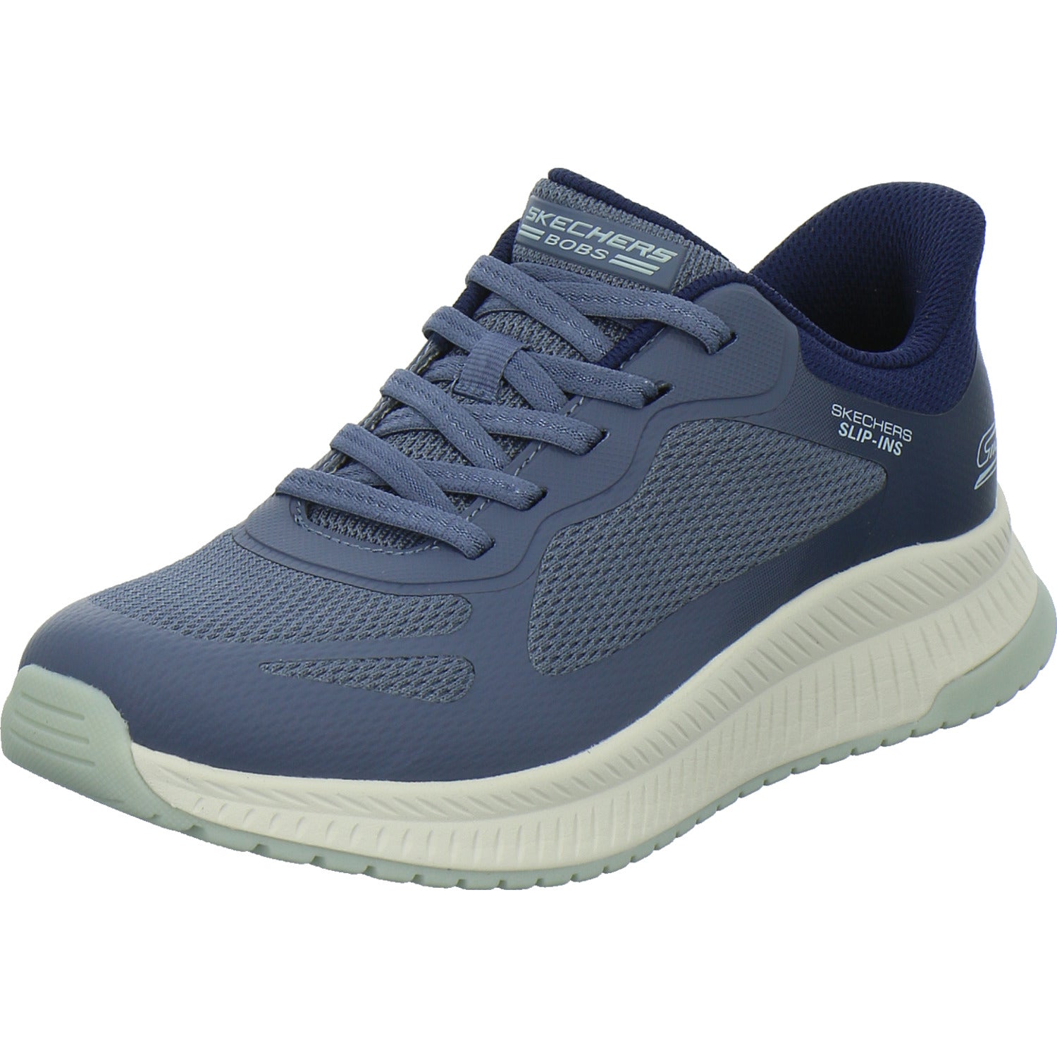 Skechers Sneaker Damen Bobs Squad Slip Ins Denim