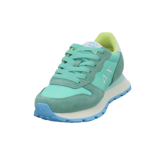 SUN68 Ally Solid Schnürhalbschuhe türkis - 360° Ansicht