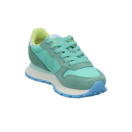 SUN68 Ally Solid Schnürhalbschuhe türkis - 360° Ansicht