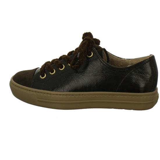 Paul Green Schnürhalbschuhe Dunkelbraun