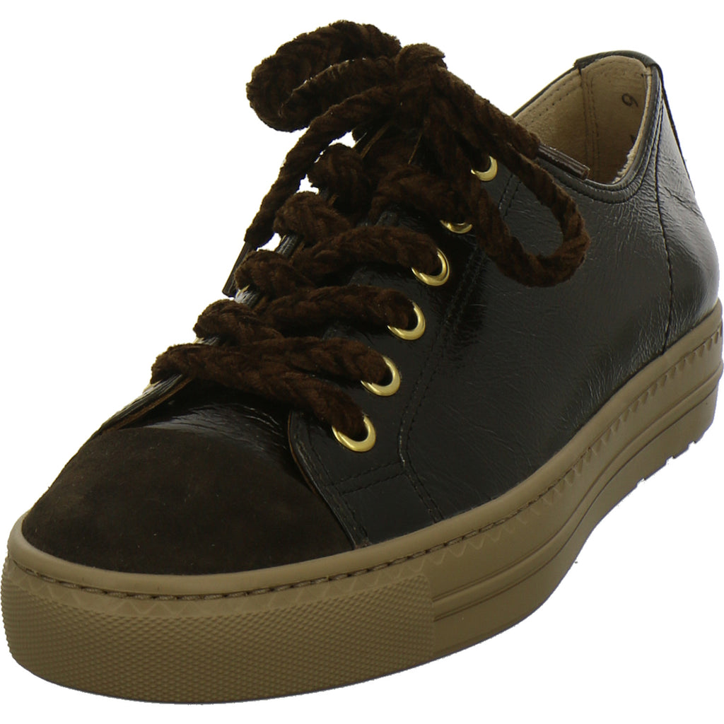 Paul Green Schnürhalbschuhe Dunkelbraun